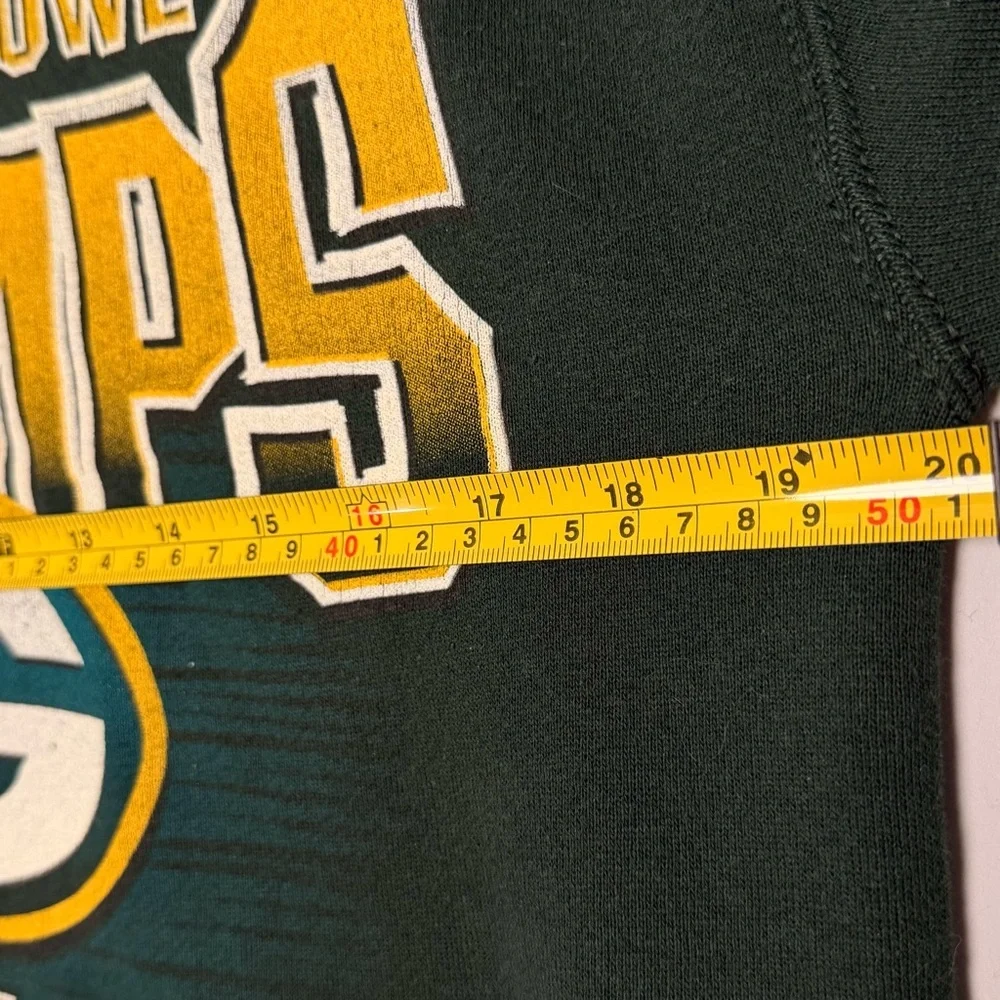 Vintage 1997 Green Bay Packers Super Bowl XXXI Champs Sweatshirt Woman M-NFL 90s - Picture 6 of 9